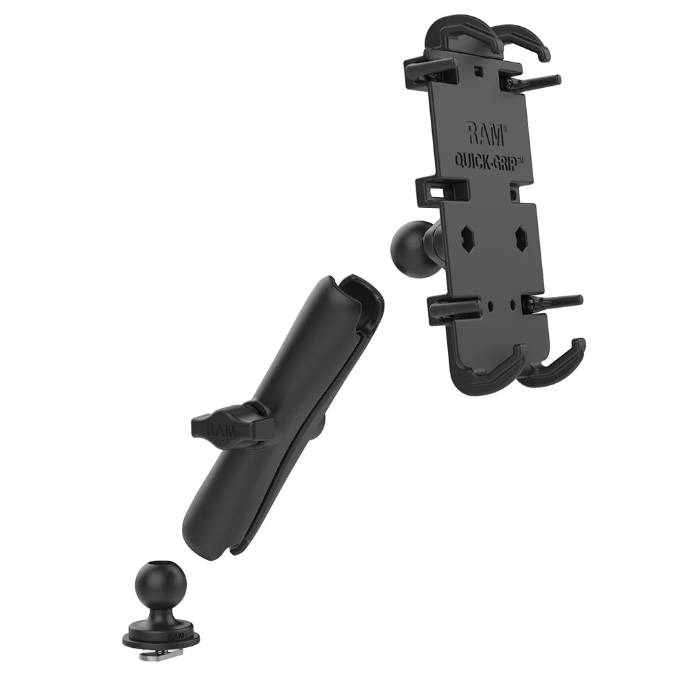 RAM Mount Quick-Grip XL Phone Mount w/Track Ball Base - Long [RAM-HOL-PD4-C-354-TRA1U] - Premium Cell Phone Mounts from RAM Mounting Systems - Just $68.49! Shop now at Brushy Creek Marine