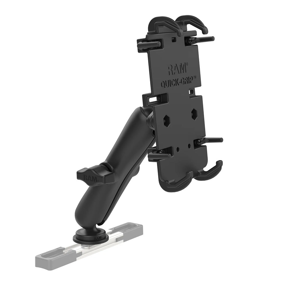 RAM Mount Quick-Grip XL Phone Mount w/Track Ball Base - Long [RAM-HOL-PD4-C-354-TRA1U] - Premium Cell Phone Mounts from RAM Mounting Systems - Just $68.49! Shop now at Brushy Creek Marine
