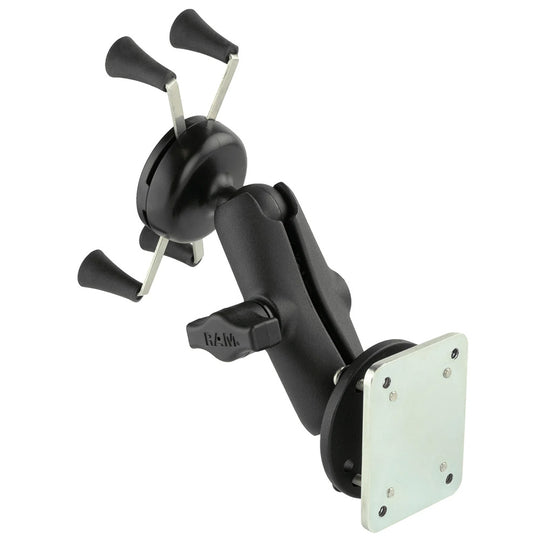 RAM Mount X-Grip Phone Mount w/Drill-Down Base  Backer Plate [RAM-B-138-UN7-225B2U] - Premium Surface Mount from RAM Mounting Systems - Just $67.99! Shop now at Brushy Creek Marine