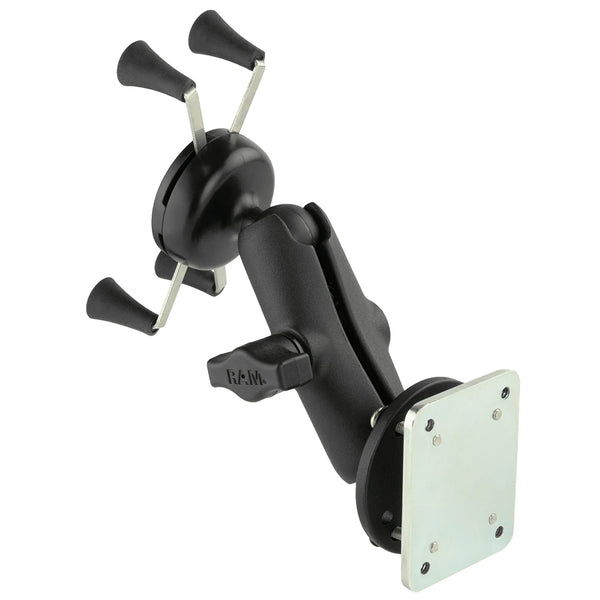 RAM Mount X-Grip Phone Mount w/Drill-Down Base  Backer Plate [RAM-B-138-UN7-225B2U] - Premium Surface Mount from RAM Mounting Systems - Just $69.49! Shop now at Brushy Creek Marine