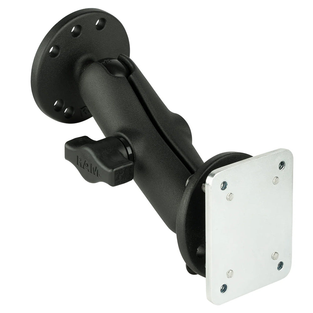 RAM Mount Double Ball Mount w/Backing Plate [RAM-B-101U-225B2] - Premium Surface Mount from RAM Mounting Systems - Just $42.49! Shop now at Brushy Creek Marine
