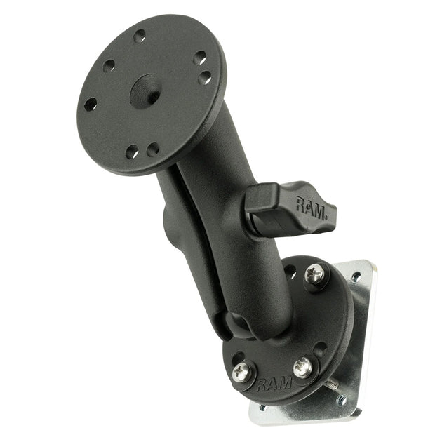RAM Mount Double Ball Mount w/Backing Plate [RAM-B-101U-225B2] - Premium Surface Mount from RAM Mounting Systems - Just $42.49! Shop now at Brushy Creek Marine