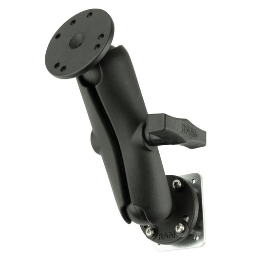 RAM Mount Drill-Down Dashboard Mount w/Backing Plate - C Size Medium [RAM-101-225B2U] - Premium Surface Mount from RAM Mounting Systems - Just $65.99! Shop now at Brushy Creek Marine