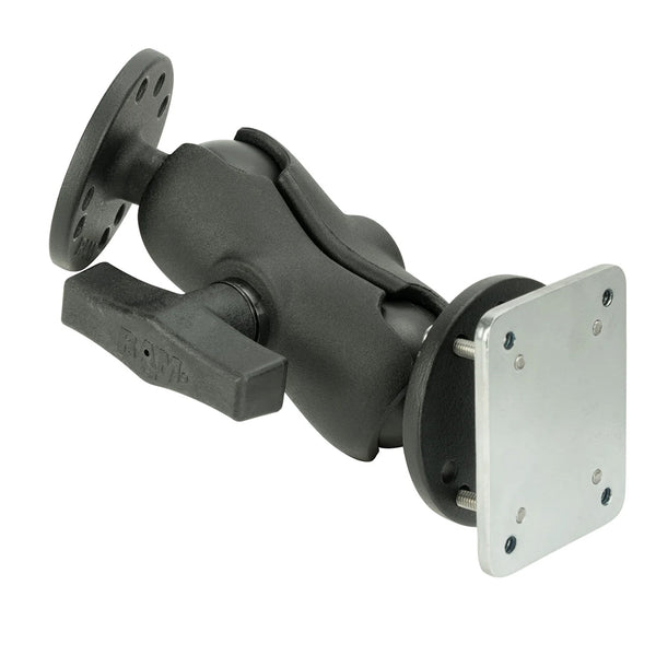 RAM Mount Drill-Down Dashboard Mount w/Backing Plate - C Size Short [RAM-101-B-225B2U] - Premium Surface Mount from RAM Mounting Systems - Just $65.49! Shop now at Brushy Creek Marine