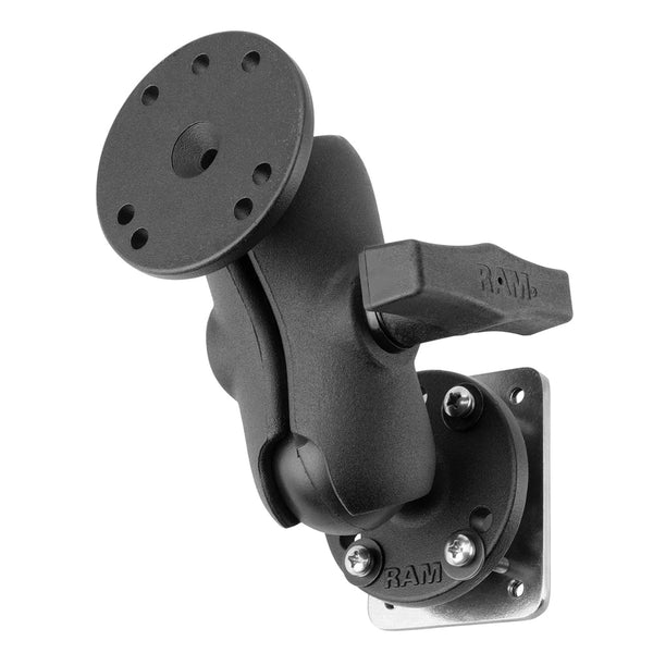 RAM Mount Drill-Down Dashboard Mount w/Backing Plate - C Size Short [RAM-101-B-225B2U] - Premium Surface Mount from RAM Mounting Systems - Just $65.49! Shop now at Brushy Creek Marine