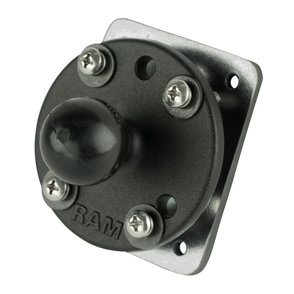 RAM Mount Drill-Down Dashboard Ball Base w/Backing Plate - B Size [RAM-B-202-225-2U] - Premium B Size from RAM Mounting Systems - Just $19.99! Shop now at Brushy Creek Marine