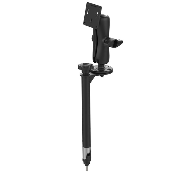 RAM Mount 12" Upper Flange Pole w/D Size 75x75mm VESA Mount [RAM-VP-TTMF12-D-101-2461U] - Premium Vehicle Mounts from RAM Mounting Systems - Just $196.49! Shop now at Brushy Creek Marine