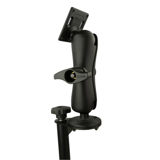 RAM Mount 8" Upper Flange Pole with D Size 75x75mm VESA Mount [RAM-VP-TTMF8-D-101-2461U] - Premium Vehicle Mounts from RAM Mounting Systems - Just $181.99! Shop now at Brushy Creek Marine