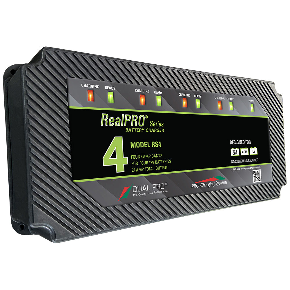 Dual Pro RealPRO Series Battery Charger - 24A - 4-Bank [RS4] - Premium Battery Chargers from Dual Pro - Just $394.99! Shop now at Brushy Creek Marine