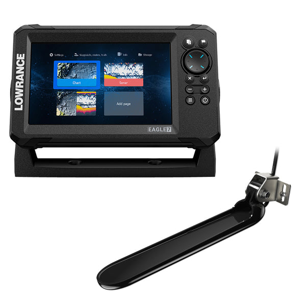 Lowrance Eagle 7 w/TripleShot Transducer  Discover OnBoard Chart [000-16228-001] - Premium GPS - Fishfinder Combos from Lowrance - Just $649.99! Shop now at Brushy Creek Marine
