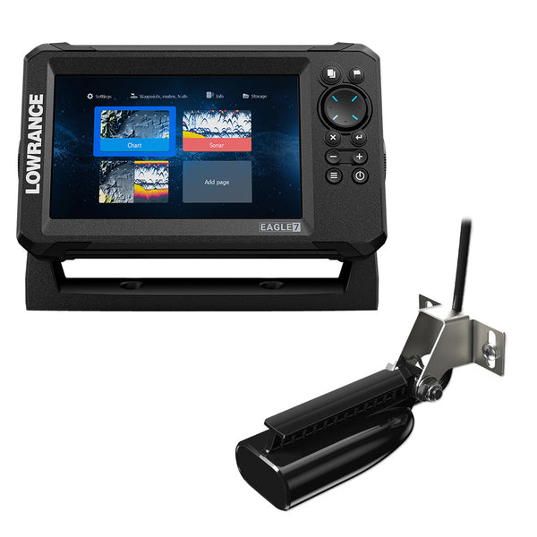 Lowrance Eagle 7 w/SplitShot T/M Transducer  Inland Charts [000-16114-001] - Premium GPS - Fishfinder Combos from Lowrance - Just $499.99! Shop now at Brushy Creek Marine