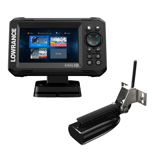 Lowrance Eagle 5 Combo w/SplitShot Transducer [000-16111-001] - Premium GPS - Fishfinder Combos from Lowrance - Just $349.99! Shop now at Brushy Creek Marine