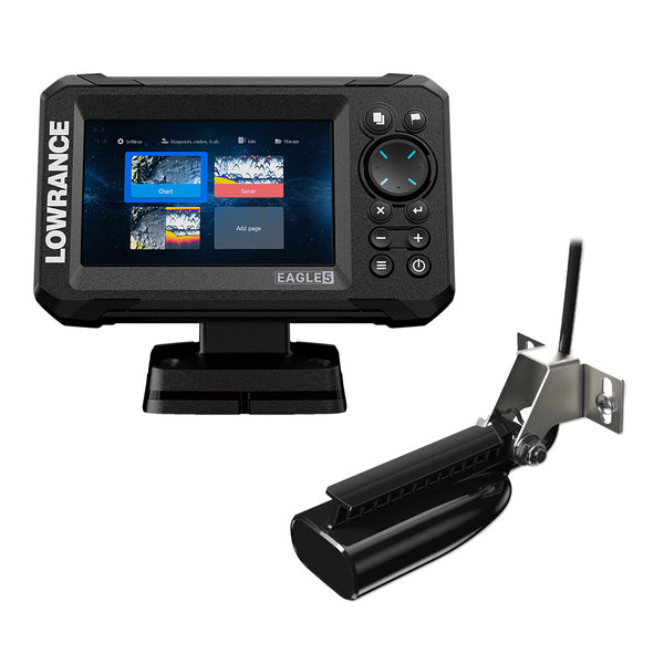 Lowrance Eagle 5 Combo - SplitShot Transducer w/C-MAP Charts [000-16226-001] - Premium GPS - Fishfinder Combos from Lowrance - Just $399! Shop now at Brushy Creek Marine