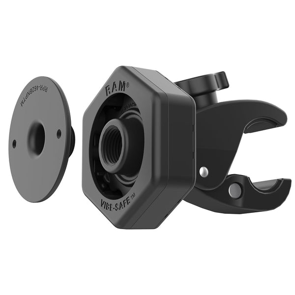RAM Mount RAM Tough-Claw Small Clamp Base w/Vibe-Safe Adapter [RAP-400-462NPT] - Premium Rail/Handle Bar Mounts from RAM Mounting Systems - Just $67.99! Shop now at Brushy Creek Marine