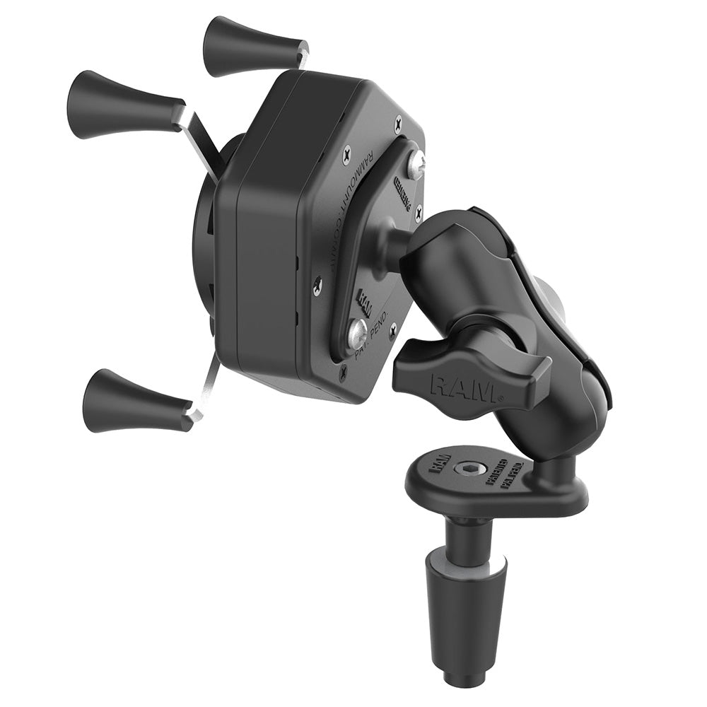RAM Mount RAM X-Grip Phone Mount w/Vibe-Safe  Fork Stem Base - Short [RAM-B-176-A-UN7-462] - Premium Cell Phone Mounts from RAM Mounting Systems - Just $103.99! Shop now at Brushy Creek Marine