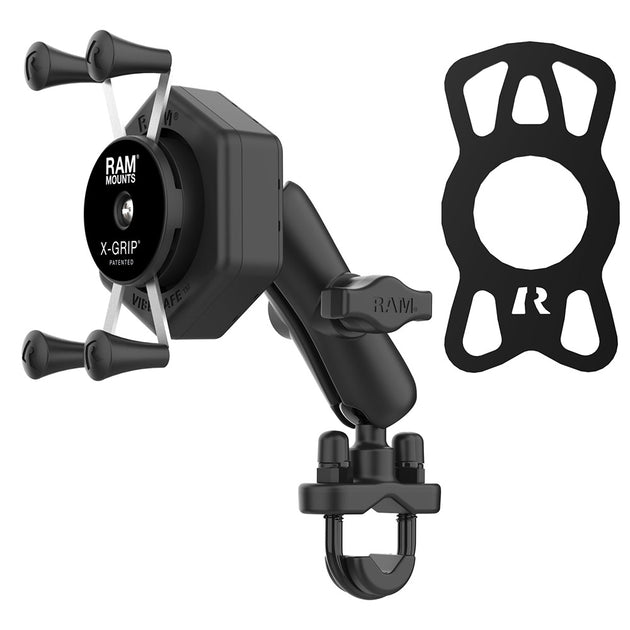 RAM Mount RAM X-Grip Phone Mount w/Vibe-Safe  U-Bolt Base - Medium [RAM-B-149Z-UN7-462] - Premium Cell Phone Mounts from RAM Mounting Systems - Just $101.99! Shop now at Brushy Creek Marine