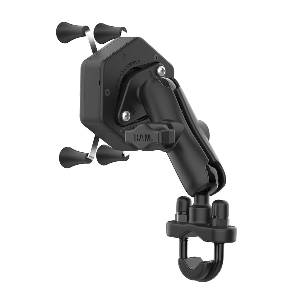 RAM Mount RAM X-Grip Phone Mount w/Vibe-Safe  U-Bolt Base - Medium [RAM-B-149Z-UN7-462] - Premium Cell Phone Mounts from RAM Mounting Systems - Just $101.99! Shop now at Brushy Creek Marine