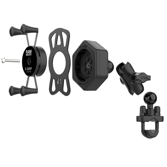 RAM Mount RAM X-Grip Phone Mount w/Vibe-Safe  U-Bolt Base - Short [RAM-B-149Z-A-UN7-462] - Premium Cell Phone Mounts from RAM Mounting Systems - Just $100.49! Shop now at Brushy Creek Marine