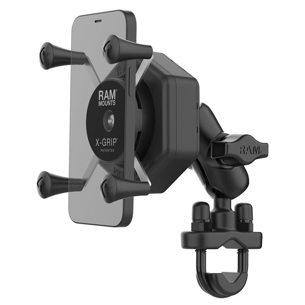 RAM Mount RAM X-Grip Phone Mount w/Vibe-Safe  U-Bolt Base - Short [RAM-B-149Z-A-UN7-462] - Premium Cell Phone Mounts from RAM Mounting Systems - Just $102.49! Shop now at Brushy Creek Marine