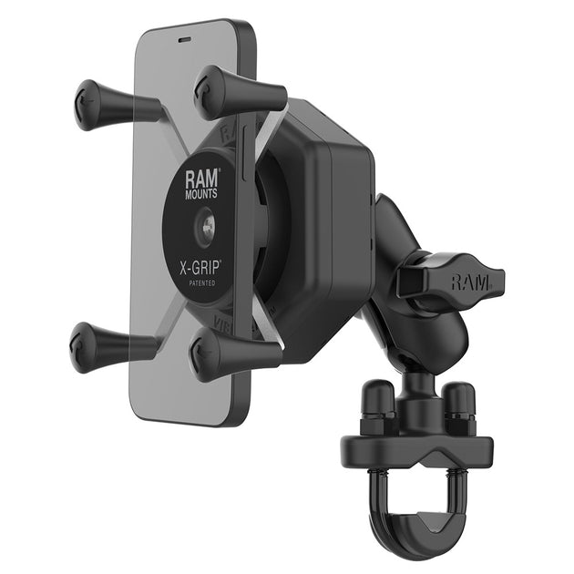 RAM Mount RAM X-Grip Phone Mount w/Vibe-Safe  U-Bolt Base - Short [RAM-B-149Z-A-UN7-462] - Premium Cell Phone Mounts from RAM Mounting Systems - Just $100.49! Shop now at Brushy Creek Marine