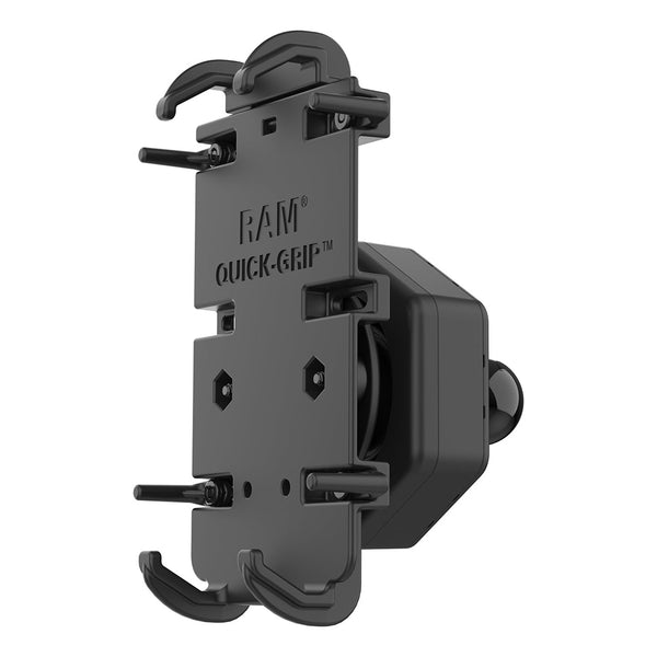 RAM Mount RAM Quick-Grip XL Phone Holder w/Vibe-Safe Adapter  Ball [RAM-HOL-PD4-462B] - Premium Cell Phone Mounts from RAM Mounting Systems - Just $68.99! Shop now at Brushy Creek Marine