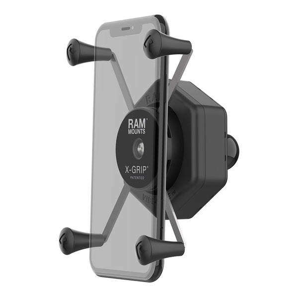RAM Mount RAM X-Grip Large Phone Holder w/Ball  Vibe-Safe Adapter [RAM-HOL-UN10B-462] - Premium Cell Phone Mounts from RAM Mounting Systems - Just $74.49! Shop now at Brushy Creek Marine