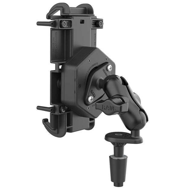RAM Mount RAM Quick-Grip XL Phone Mount w/Vibe-Safe  Fork Stem Base - Short [RAM-B-176-A-PD4-462] - Premium Cell Phone Mounts from RAM Mounting Systems - Just $99.99! Shop now at Brushy Creek Marine