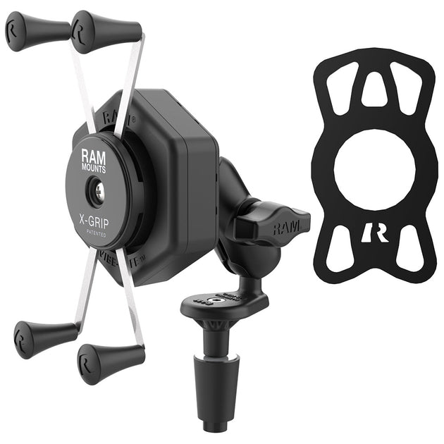 RAM Mount RAM X-Grip Large Phone Mount w/Vibe-Safe  Fork Stem Base - Short [RAM-B-176-A-UN10-462] - Premium Cell Phone Mounts from RAM Mounting Systems - Just $105.49! Shop now at Brushy Creek Marine