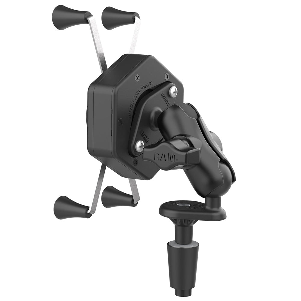 RAM Mount RAM X-Grip Large Phone Mount w/Vibe-Safe  Fork Stem Base - Short [RAM-B-176-A-UN10-462] - Premium Cell Phone Mounts from RAM Mounting Systems - Just $105.49! Shop now at Brushy Creek Marine