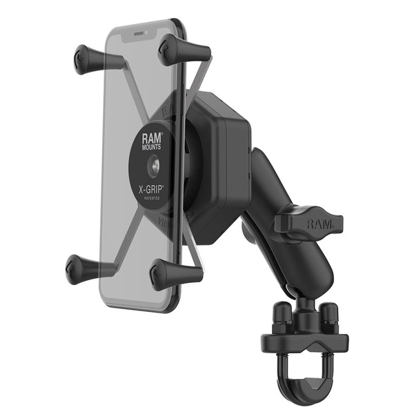 RAM Mount RAM X-Grip Large Phone Mount w/Vibe-Safe  U-Bolt Base - Medium [RAM-B-149Z-UN10-462] - Premium Cell Phone Mounts from RAM Mounting Systems - Just $106.49! Shop now at Brushy Creek Marine