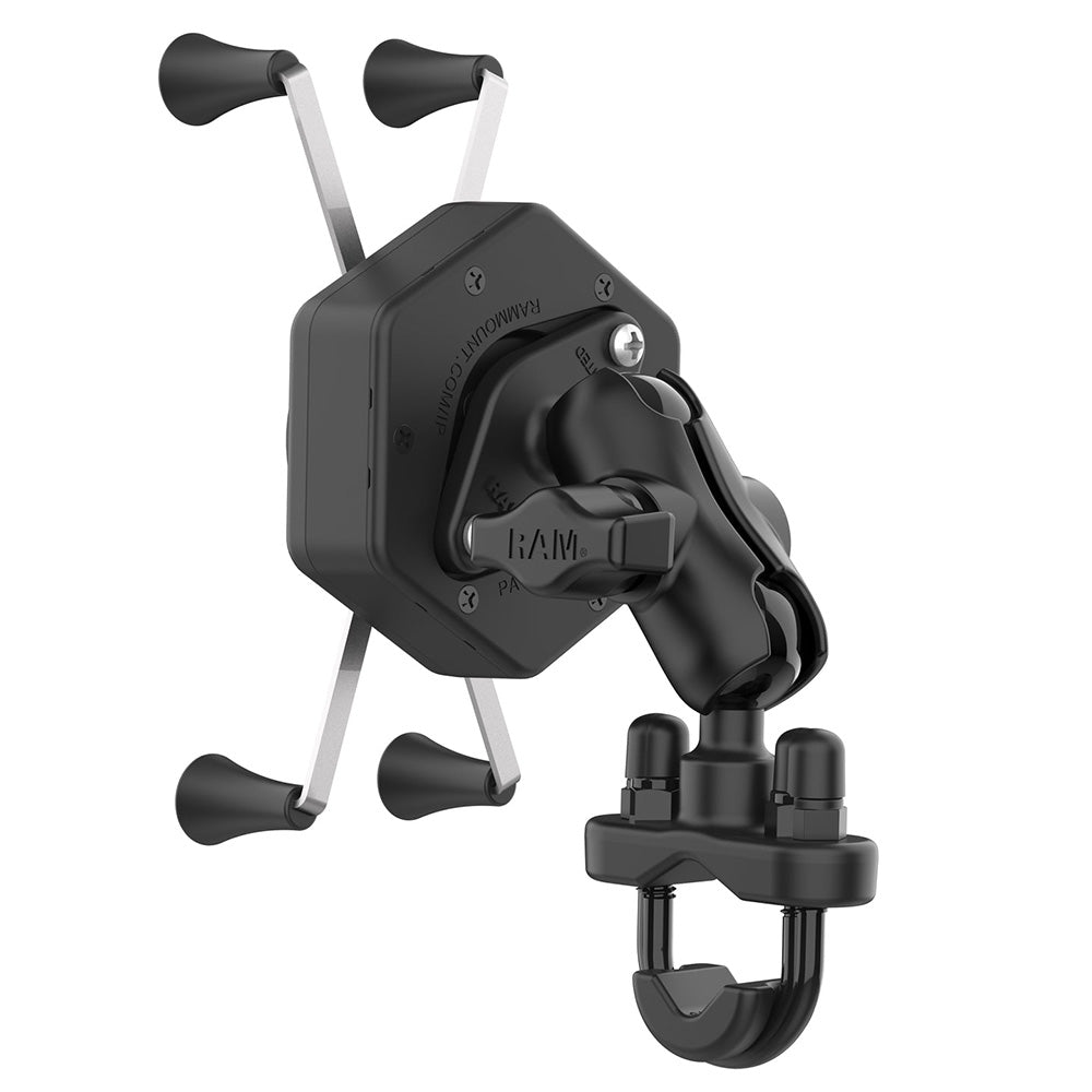 RAM Mount RAM X-Grip Large Phone Mount w/Vibe-Safe  U-Bolt Base - Short [RAM-B-149Z-A-UN10-462] - Premium Cell Phone Mounts from RAM Mounting Systems - Just $102.49! Shop now at Brushy Creek Marine
