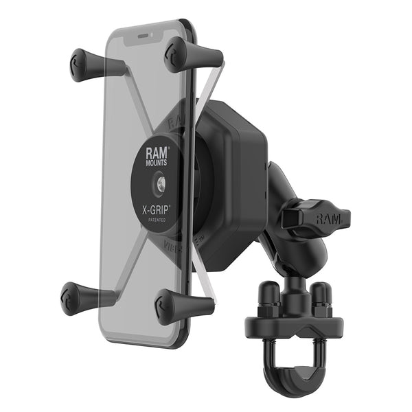 RAM Mount RAM X-Grip Large Phone Mount w/Vibe-Safe  U-Bolt Base - Short [RAM-B-149Z-A-UN10-462] - Premium Cell Phone Mounts from RAM Mounting Systems - Just $104.49! Shop now at Brushy Creek Marine
