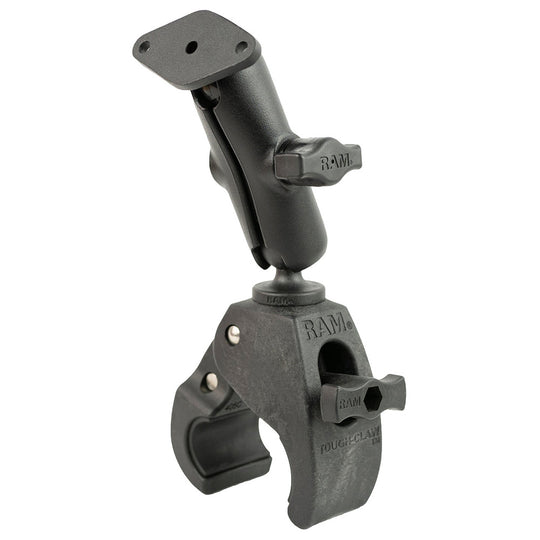 RAM Mount RAM Tough-Claw Medium Clamp Mount w/Diamond Plate [RAM-B-404-238U] - Premium Rail/Handle Bar Mounts from RAM Mounting Systems - Just $64.99! Shop now at Brushy Creek Marine