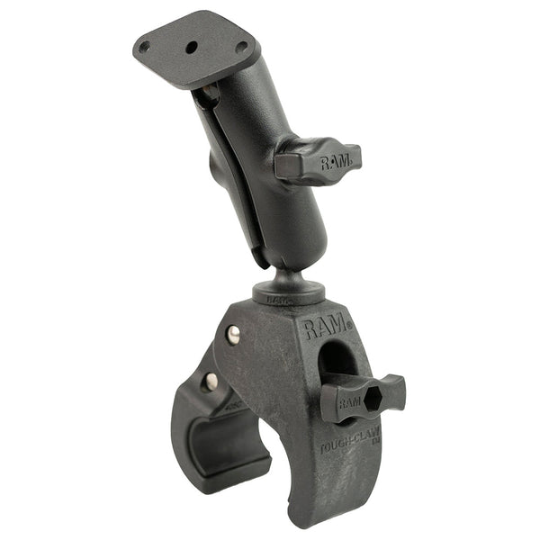 RAM Mount RAM Tough-Claw Medium Clamp Mount w/Diamond Plate [RAM-B-404-238U] - Premium Rail/Handle Bar Mounts from RAM Mounting Systems - Just $66.49! Shop now at Brushy Creek Marine