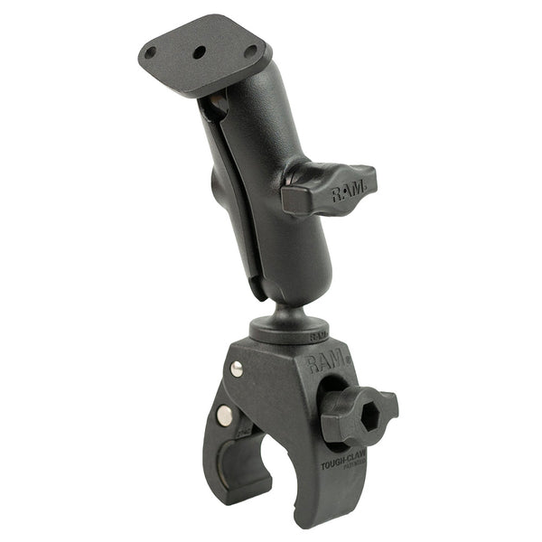 RAM Mount RAM Tough-Claw Small Clamp Mount w/Diamond Plate [RAM-B-400-238U] - Premium Rail/Handle Bar Mounts from RAM Mounting Systems - Just $59.99! Shop now at Brushy Creek Marine