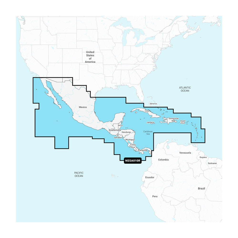 Garmin Navionics+ NSSA010R Central America  Caribbean [010-C1451-20] - Premium Garmin Navionics+ Foreign from Garmin - Just $149.99! Shop now at Brushy Creek Marine