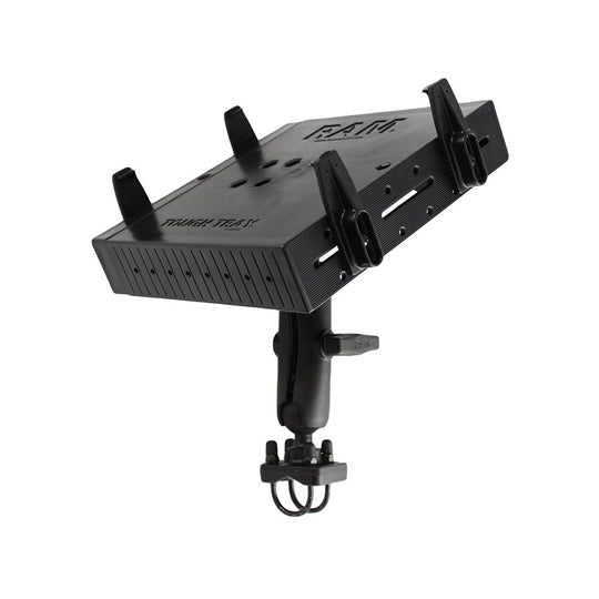 RAM Mount RAM Tough-Tray Double Ball Mount w/Double U-Bolt Rail Base [RAM-101-DAN1U] - Premium Laptop Mounts from RAM Mounting Systems - Just $153.49! Shop now at Brushy Creek Marine