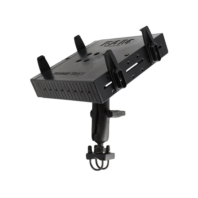 RAM Mount RAM Tough-Tray Double Ball Mount w/Double U-Bolt Rail Base [RAM-101-DAN1U] - Premium Laptop Mounts from RAM Mounting Systems - Just $153.49! Shop now at Brushy Creek Marine