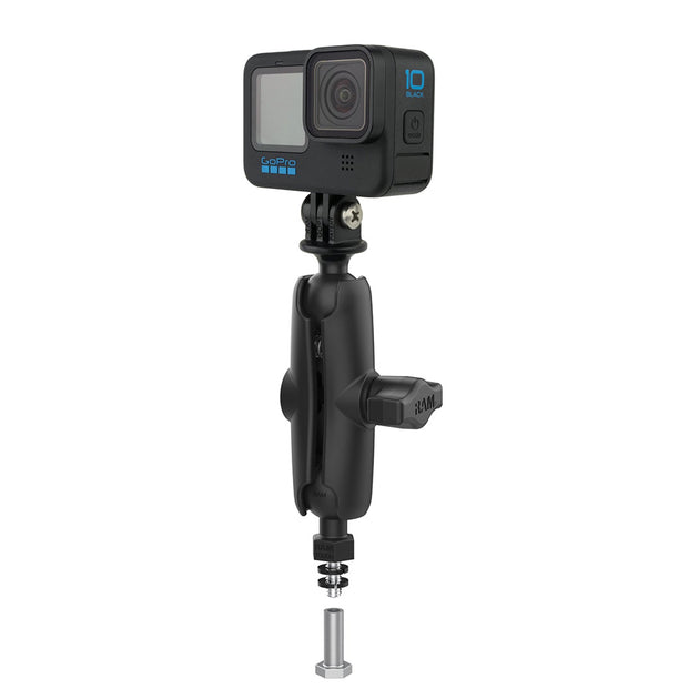 RAM Mount RAM Tough-Ball f/Bronco Hood Tie-Down w/Action Camera Adapter [RAP-B-379-252062-2SLW-A-GOP1U] - Premium Camera Mounts from RAM Mounting Systems - Just $41.49! Shop now at Brushy Creek Marine