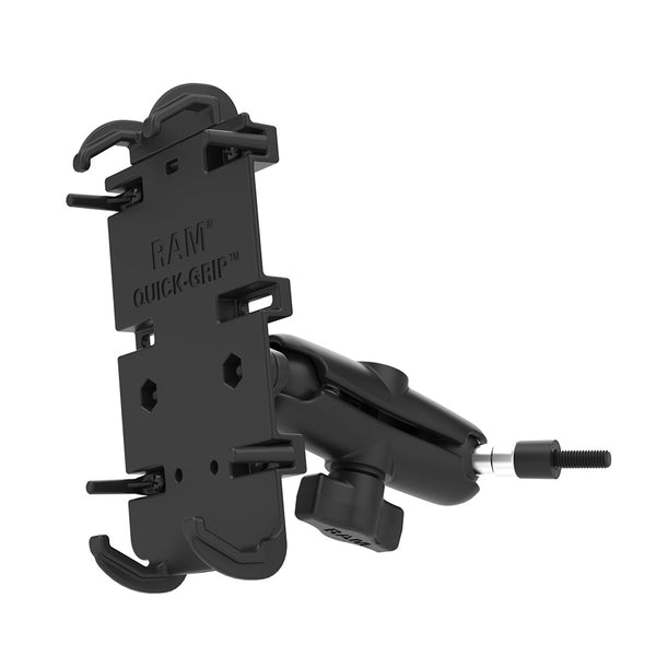 RAM Mount RAM Quick-Grip XL Phone Mount w/Grab Handle M6 Bolt Base [RAM-B-186-M6-PD4U] - Premium Cell Phone Mounts from RAM Mounting Systems - Just $58.99! Shop now at Brushy Creek Marine