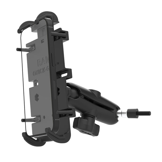RAM Mount RAM Quick-Grip XL Phone Mount w/Grab Handle M6 Bolt Base [RAM-B-186-M6-PD4U] - Premium Cell Phone Mounts from RAM Mounting Systems - Just $57.99! Shop now at Brushy Creek Marine
