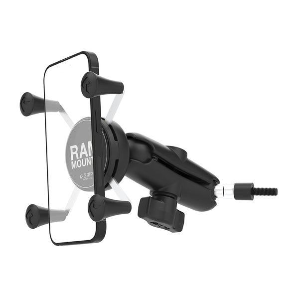 RAM Mount RAM X-Grip Phone Mount w/Grab Handle M6 Bolt Base [RAM-B-186-M6-UN7U] - Premium Cell Phone Mounts from RAM Mounting Systems - Just $62.99! Shop now at Brushy Creek Marine