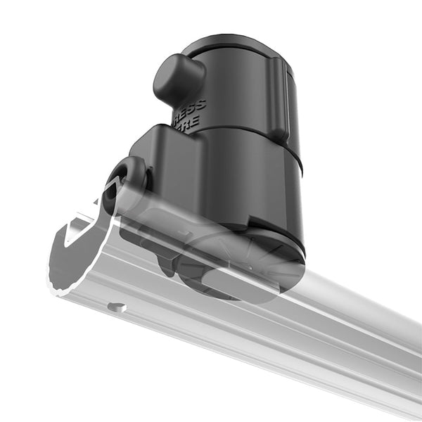 RAM Mount RAM Tube Jr. Holder w/Universal Adapt-A-Post Track Base - 6" Post [RAP-390-AAPUTU] - Premium Fishing Rod Holders from RAM Mounting Systems - Just $37.99! Shop now at Brushy Creek Marine
