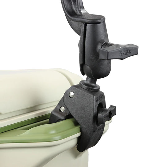 RAM Mount RAM Tube Jr. Rod Holder w/Revolution Arm  RAM Tough-Claw Base [RAP-390-RB-404U] - Premium Fishing Rod Holders from RAM Mounting Systems - Just $61.99! Shop now at Brushy Creek Marine