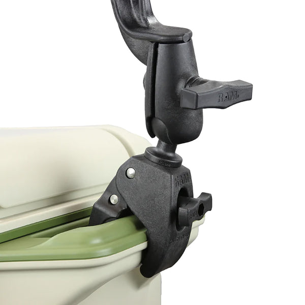RAM Mount RAM Tube Jr. Rod Holder w/Revolution Arm  RAM Tough-Claw Base [RAP-390-RB-404U] - Premium Fishing Rod Holders from RAM Mounting Systems - Just $62.99! Shop now at Brushy Creek Marine