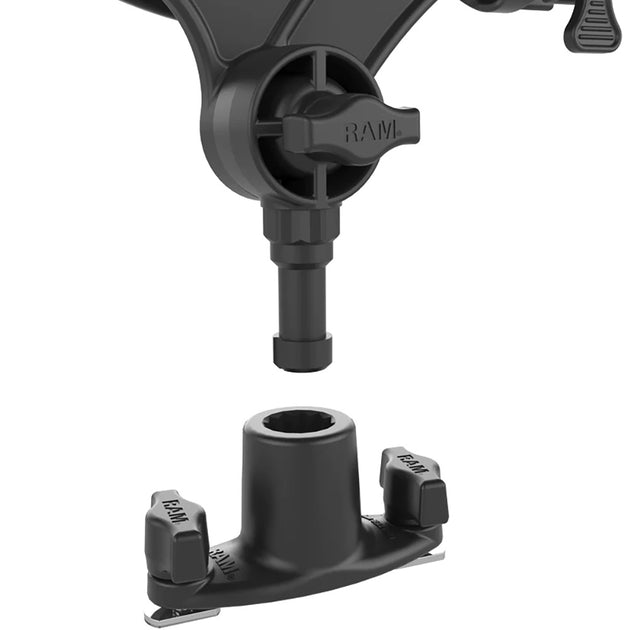 RAM Mount RAM ROD JR Fishing Rod Holder w/Dual T-Bolt Track Base [RAP-434-421] - Premium Fishing Rod Holders from RAM Mounting Systems - Just $35.99! Shop now at Brushy Creek Marine