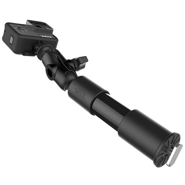 RAM Mount RAM Tough-Pole 9" Action Camera Track Mount [RAP-425-4-A-GOP1] - Premium Camera Mounts from RAM Mounting Systems - Just $48.99! Shop now at Brushy Creek Marine