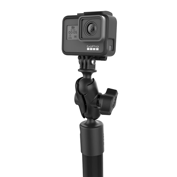 RAM Mount RAM Tough-Pole 23" Action Camera Track Mount [RAP-425-18-A-GOP1] - Premium Camera Mounts from RAM Mounting Systems - Just $58.49! Shop now at Brushy Creek Marine