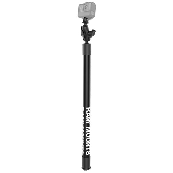 RAM Mount RAM Tough-Pole 23" Action Camera Track Mount [RAP-425-18-A-GOP1] - Premium Camera Mounts from RAM Mounting Systems - Just $58.49! Shop now at Brushy Creek Marine