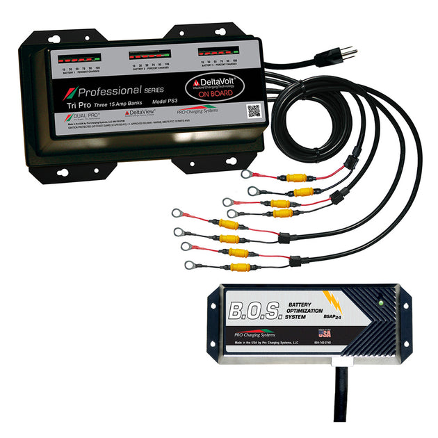 Dual Pro PS3 3 Bank Battery Charger w/2 Bank B.O.S. [PS3/BOS12V2] - Premium Battery Chargers from Dual Pro - Just $1069.98! Shop now at Brushy Creek Marine